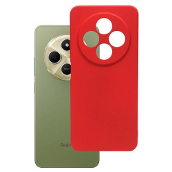 Etui Silicon Case na telefon Xiaomi Redmi 14C 2409BRN2CA / POCO C75 2410FPCC5G czerwone MATT