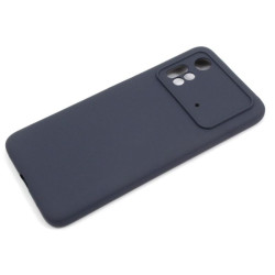 Etui Silicon Case na telefon Xiaomi POCO M4 Pro 4G / LTE granatowe