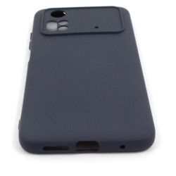 Etui Silicon Case na telefon Xiaomi POCO M4 Pro 4G / LTE granatowe