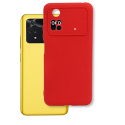 Etui Silicon Case na telefon Xiaomi POCO M4 Pro 4G / LTE czerwone