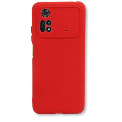 Etui Silicon Case na telefon Xiaomi POCO M4 Pro 4G / LTE czerwone
