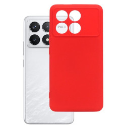 Etui Silicon Case na telefon Xiaomi POCO F6 Pro 5G 23113RKC6G czerwone