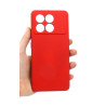 Etui Silicon Case na telefon Xiaomi POCO X6 Pro 5G / Redmi K70e 5G czerwone