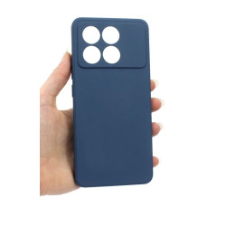 Etui Silicon Case na telefon Xiaomi POCO X6 Pro 5G / Redmi K70e 5G granatowe