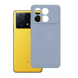Etui Silicon Case na telefon Xiaomi POCO X6 Pro 5G / Redmi K70e 5G szare
