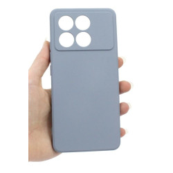 Etui Silicon Case na telefon Xiaomi POCO X6 Pro 5G / Redmi K70e 5G szare