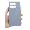 Etui Silicon Case na telefon Xiaomi POCO X6 Pro 5G / Redmi K70e 5G szare
