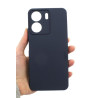 Etui Silicon Case na telefon Xiaomi Redmi 13C 4G 23108RN04Y / POCO C65 2310FPCA4G granatowe