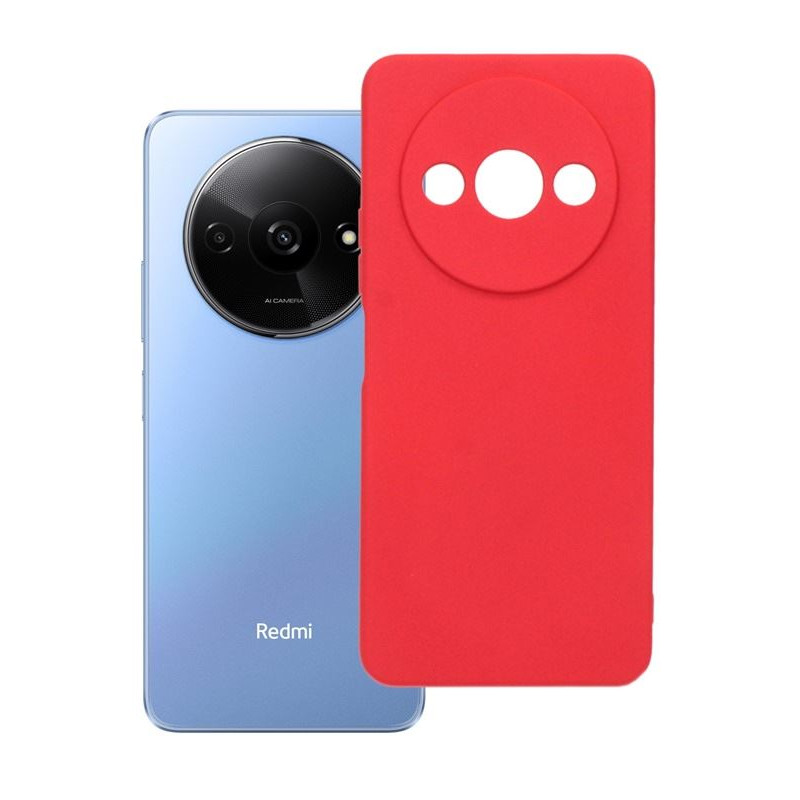 Etui Silicon Case na telefon Xiaomi Redmi A3 23129RN51X czerwone