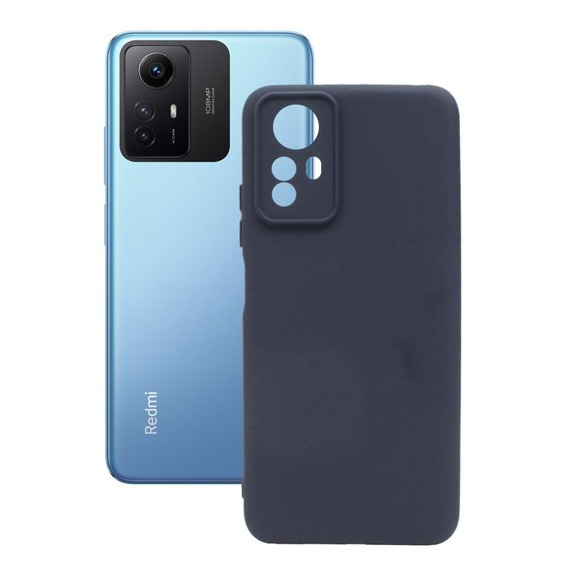 Etui Silicon Case na telefon Xiaomi Redmi Note 12S 4G LTE 23030RAC7Y granatowe MATT
