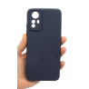 Etui Silicon Case na telefon Xiaomi Redmi Note 12S 4G LTE 23030RAC7Y granatowe MATT