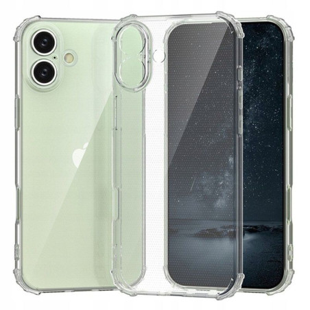 Etui Jelly Anti Shock na telefon Apple iPhone 16 A3287 bezbarwne