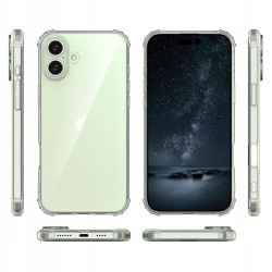 Etui Jelly Anti Shock na telefon Apple iPhone 16 A3287 bezbarwne
