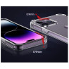 Etui Jelly Anti Shock na telefon Apple iPhone 16 Pro Max A3296 bezbarwne
