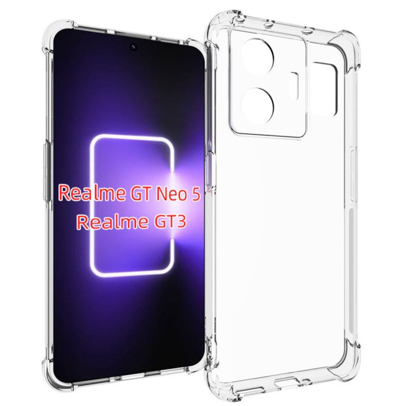 Etui Jelly Anti Shock na telefon Realme GT Neo 5 5G bezbarwne