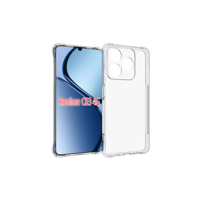 Etui Jelly Anti Shock na telefon Realme C63 RMX3939 / Note 60 RMX3933 bezbarwne