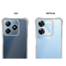 Etui Jelly Anti Shock na telefon Realme C63 RMX3939 / Note 60 RMX3933 bezbarwne