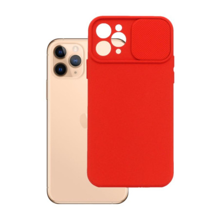 Etui Silicone Lens na telefon Apple iPhone 11 Pro czerwone