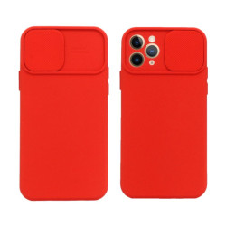 Etui Silicone Lens na telefon Apple iPhone 11 Pro czerwone