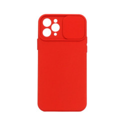 Etui Silicone Lens na telefon Apple iPhone 11 Pro czerwone