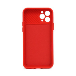 Etui Silicone Lens na telefon Apple iPhone 11 Pro czerwone