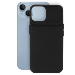 Etui SILICONE LENS na telefon Apple iPhone 13 A2482 / 14 A2882 czarne