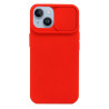 Etui SILICONE LENS na telefon Apple iPhone 13 A2482 / 14 A2882 czerwone