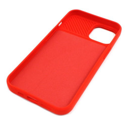 Etui SILICONE LENS na telefon Apple iPhone 13 A2482 / 14 A2882 czerwone