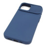 Etui SILICONE LENS na telefon Apple iPhone 13 A2482 / 14 A2882 granatowe