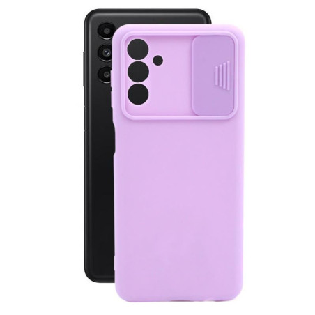 Etui SILICONE LENS na telefon Samsung Galaxy A13 5G A136 / A04s 5G fioletowe