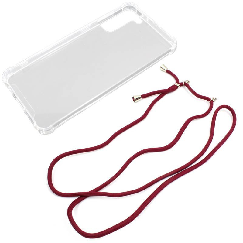 Etui Strap Case na telefon Samsung Galaxy S21 5G G991 czerwone