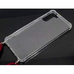 Etui Strap Case na telefon Samsung Galaxy S21 5G G991 czerwone