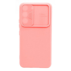 Etui SILICONE LENS na telefon Samsung Galaxy S22 S901 różowe