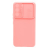 Etui SILICONE LENS na telefon Samsung Galaxy S22 S901 różowe