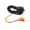 Kabel EURO SCART do 3x RCA cinch audio video 1,5 m czarny