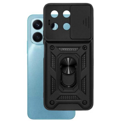 Etui Pancerne CAMSHIELD Ring na telefon Honor X8A czarne