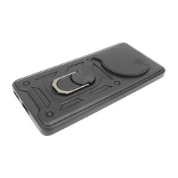 Etui Pancerne CAMSHIELD Ring na telefon Honor Magic 6 Lite 5G ALI-NX3 / X50 5G ALI-AN00 / X9b 5G ALI-NX1 czarne