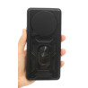 Etui Pancerne CAMSHIELD Ring na telefon Honor Magic 6 Lite 5G ALI-NX3 / X50 5G ALI-AN00 / X9b 5G ALI-NX1 czarne