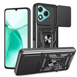 Etui Pancerne CAMSHIELD Ring na telefon Honor 400 Lite 5G ABR-NX1 czarne