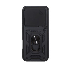 Etui pancerne CamShield Ring na telefon Honor 400 Lite 5G czarne