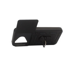 Etui pancerne CamShield Ring na telefon Honor 400 Lite 5G czarne