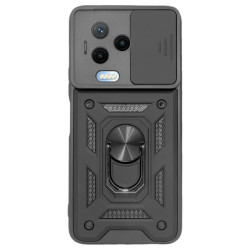 Etui Pancerne CAMSHIELD Ring na telefon Infinix Note 12 Pro 4G X676B G99 / 12 2023 X676C czarne