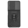 Etui Pancerne CAMSHIELD Ring na telefon Infinix Note 12 Pro 4G X676B G99 / 12 2023 X676C czarne