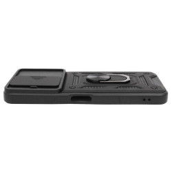 Etui Pancerne CAMSHIELD Ring na telefon Infinix Note 12 Pro 4G X676B G99 / 12 2023 X676C czarne