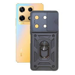 Etui Pancerne CAMSHIELD Ring na telefon Infinix NOTE 30 Pro 4G LTE X678B czarne