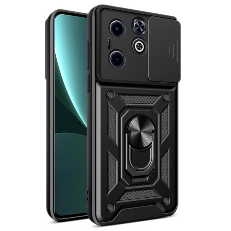Etui pancerne CamShield Ring na telefon Infinix Hot 40i / Smart 8 czarne