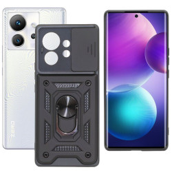 Etui Pancerne CAMSHIELD Ring na telefon Infinix Zero Ultra 5G X6820 czarne