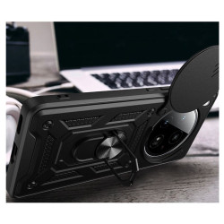 Etui Pancerne CAMSHIELD Ring na telefon Infinix ZERO 40 5G X6861 czarne
