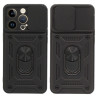 Etui Pancerne CAMSHIELD Ring na telefon Apple iPhone 14 Pro A2890 czarne