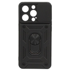 Etui Pancerne CAMSHIELD Ring na telefon Apple iPhone 14 Pro A2890 czarne